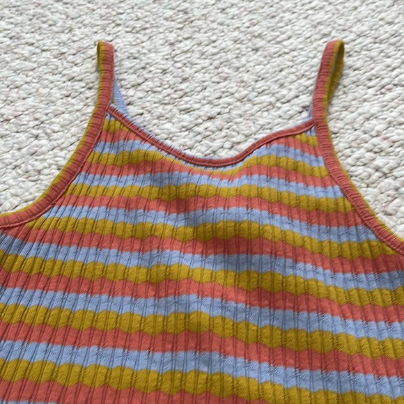 Madewell NWT multi color striped tank top - Picture 2 of 8